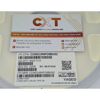 [Dây 10 cái] Tụ dán 0603 50V các giá trị SMD0603