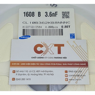 [Dây 10 cái] Tụ dán 0603 50V các giá trị SMD0603