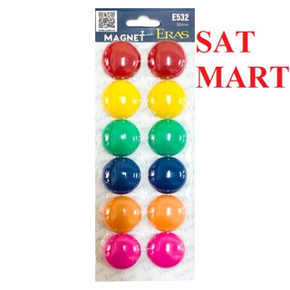 Vỉ nam châm dính bảng / nam châm 2 mặt / nam châm bảng từ eras - e530/531/532