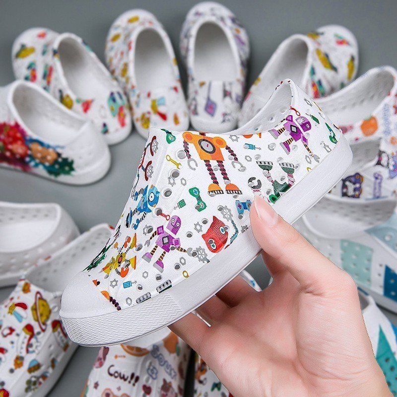 Giày nhựa trẻ em WNC NATIVE 2023, giày đi mưa đi biển, giày siêu nhẹ, tặng 2 ticker hàng loại 1 rẻ nhất Shopee,