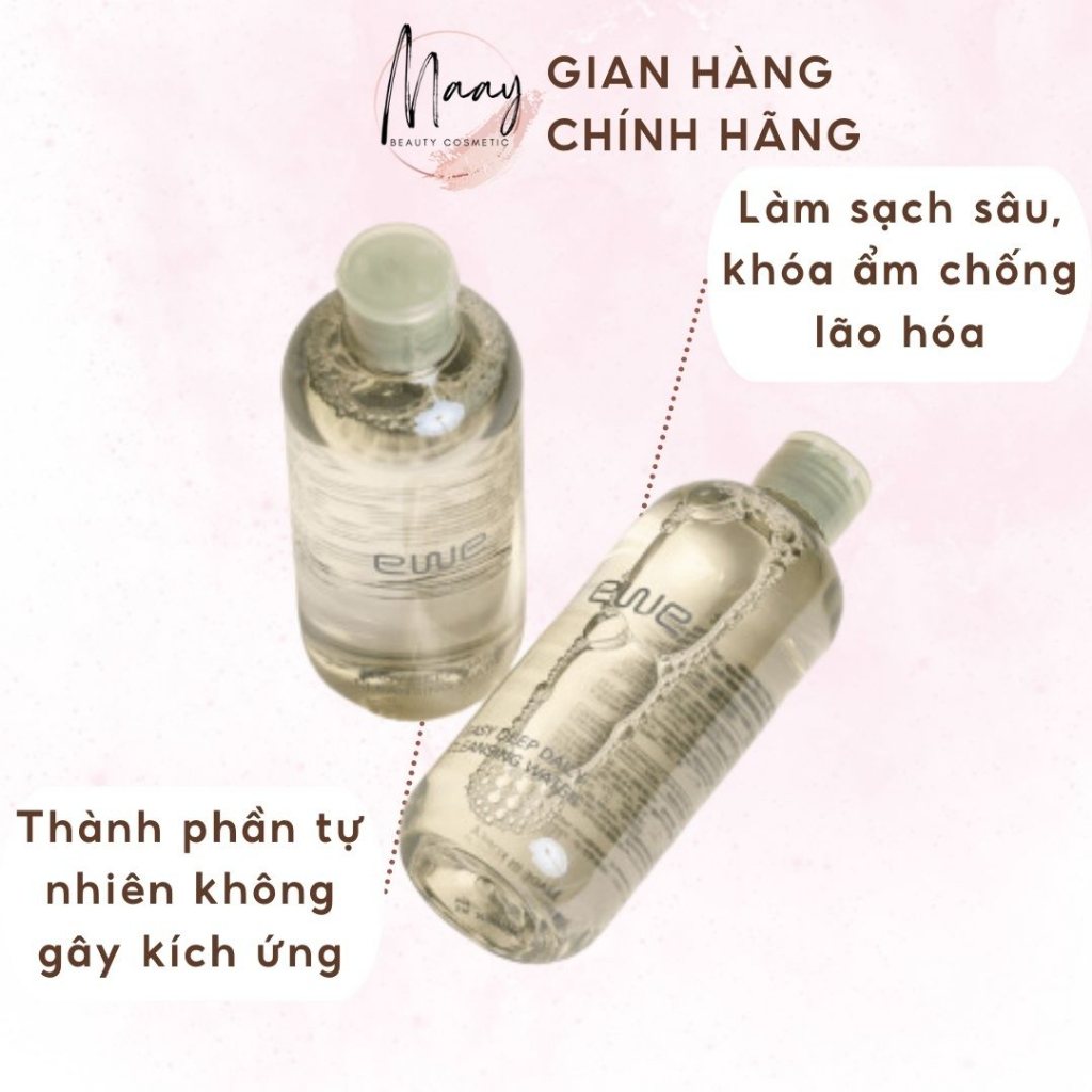 Nước Tẩy Trang EWE PERILLA FRUTESCENS EASY DEEP DAILY CLEANSING WATER YGCW300 300ml làm sạch sâu bụi bẩn, lớp trang điểm