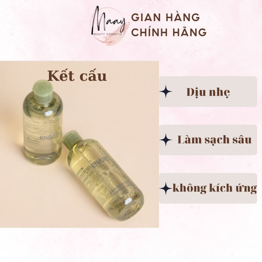 Nước Tẩy Trang EWE PERILLA FRUTESCENS EASY DEEP DAILY CLEANSING WATER YGCW300 300ml làm sạch sâu bụi bẩn, lớp trang điểm