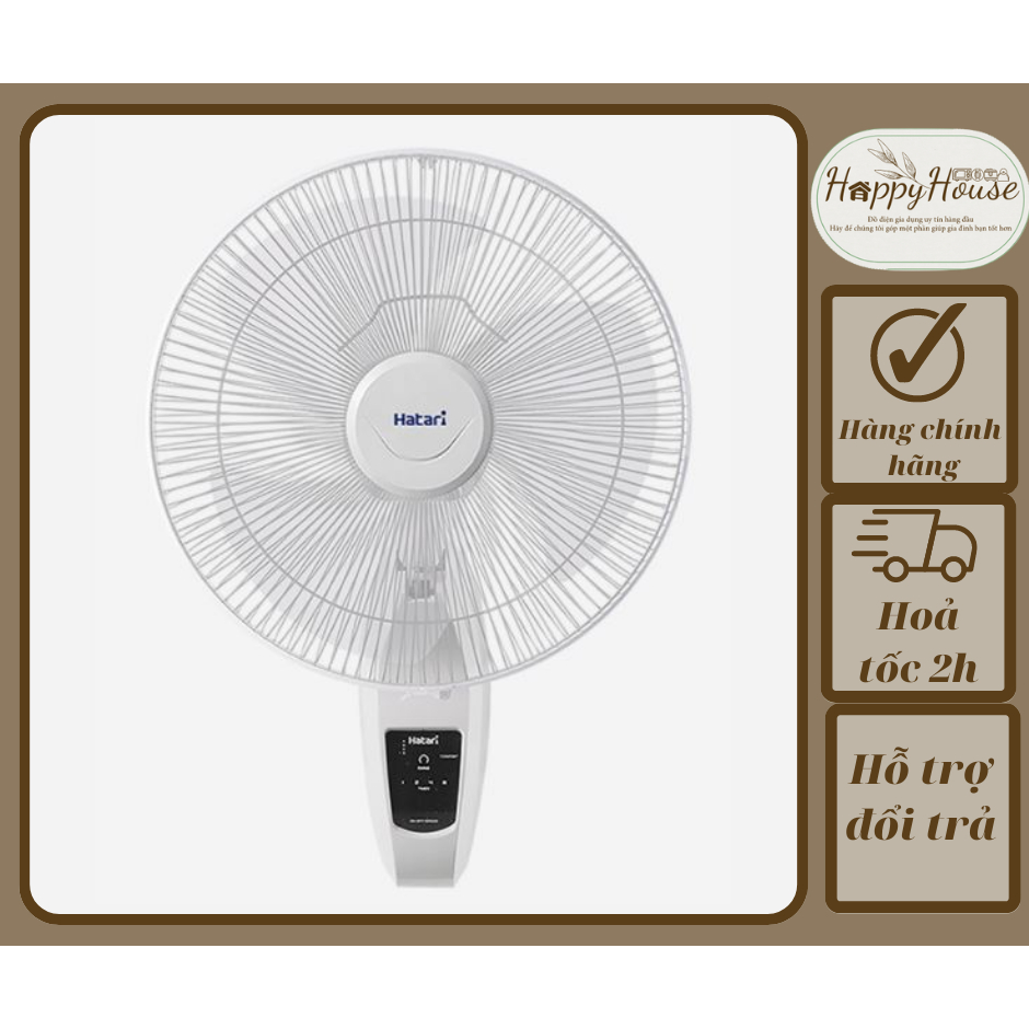Quạt treo tường Hatari HT-W16R6 - Hàng chính hãng - Có điều khiển từ xa - Hàng Thái Lan