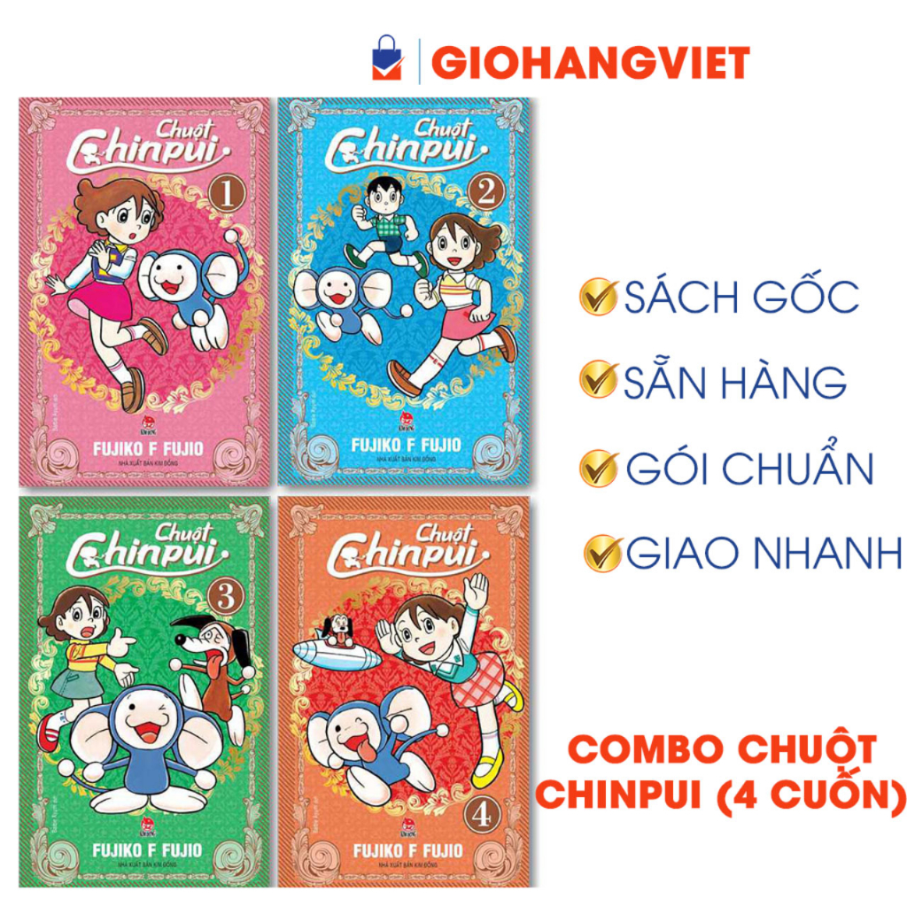 Truyện tranh Combo Chuột Chinpui (4 Cuốn)