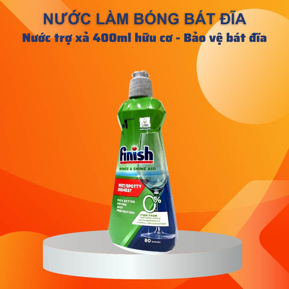 Nước làm bóng Finish 800ml dùng cho máy rửa bát