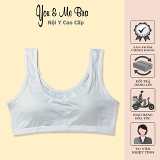 Áo ngực cotton 3 lỗ thoáng mát, áo lót nữ mút mỏng siêu êm - you&me bra - 709