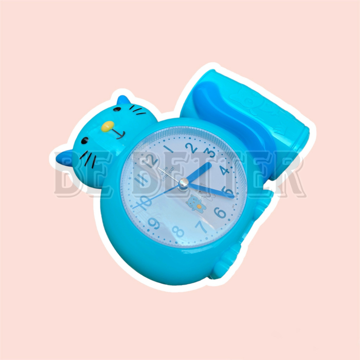 Đồng Hồ Báo Thức Hình Mèo Ngộ Nghĩnh Có Ống Đựng Bút Viết - Mới 100% 𝑩𝒆 𝑩𝒆𝒕𝒕𝒆𝒓