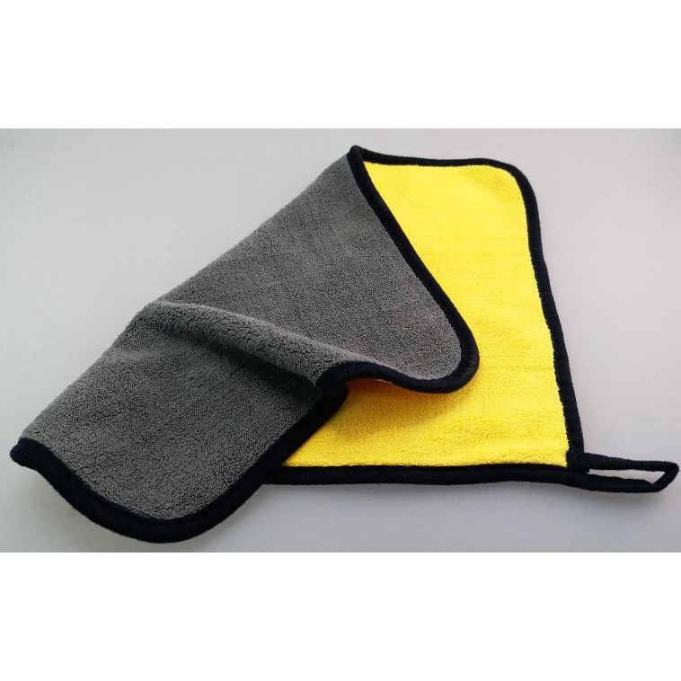Khăn Lau Xe Ô Tô – Khăn Microfiber Lau Xe Hơi Màu Vàng 2 Lớp Siêu Thấm Hút Cực Dày Chuyên Dụng Cho Ô Tô