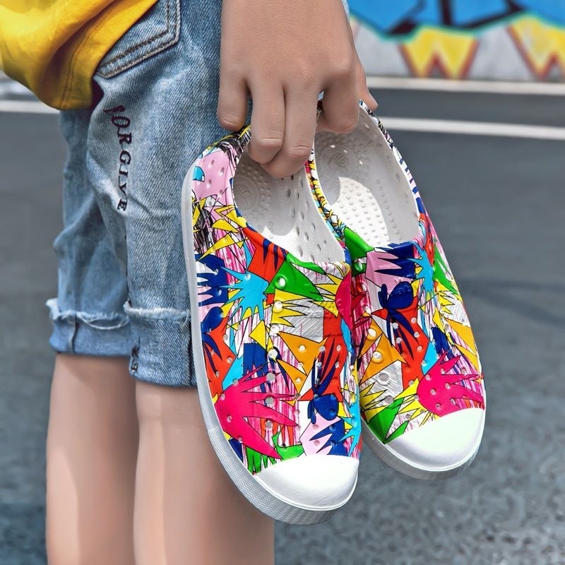 Giày nhựa trẻ em WNC NATIVE 2023, giày đi mưa đi biển, giày siêu nhẹ, tặng 2 ticker hàng loại 1 rẻ nhất Shopee,