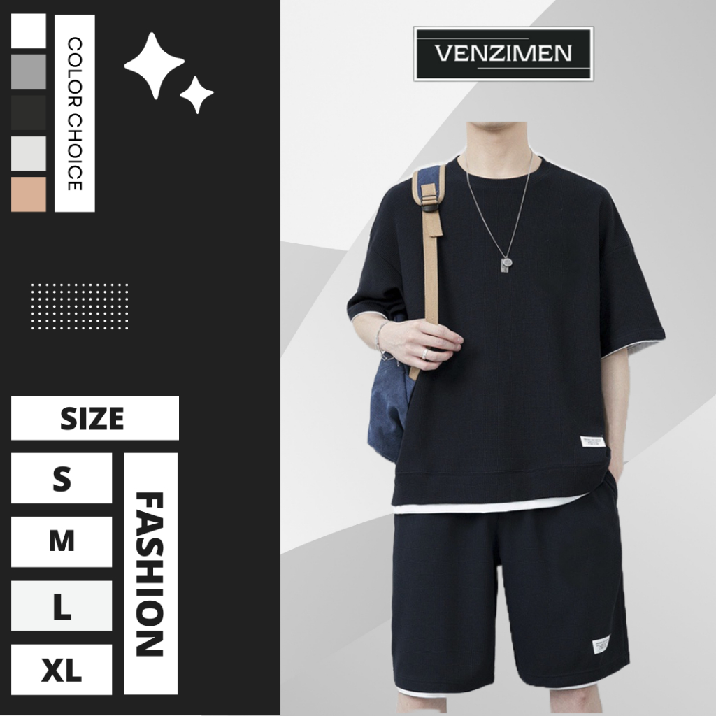 Bộ Quần Áo Thể Thao Nam Phối Layer Thời Trang Vải Tổ Ong Siêu Thoáng Mát VENZIMEN