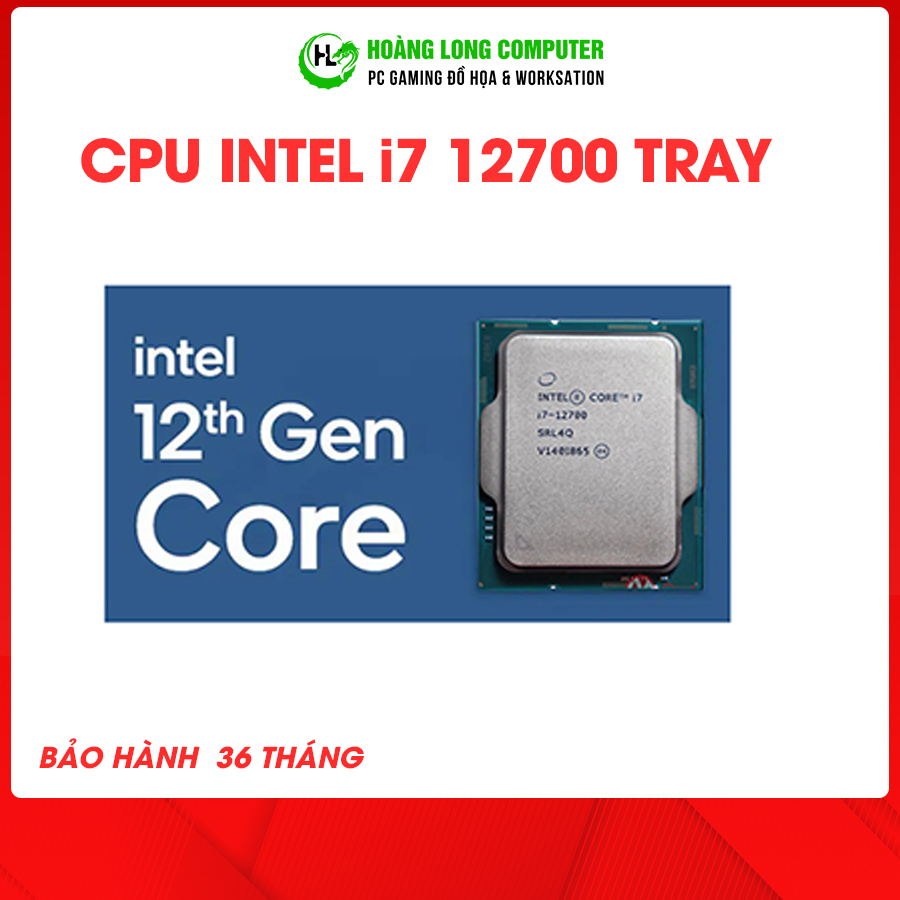 Cpu Intel Core i7-12700 Bộ Vi Xử Lý 12C/ 20T Alder Lake Tray Hàng Chinh Hãng Hoàng Long Computer