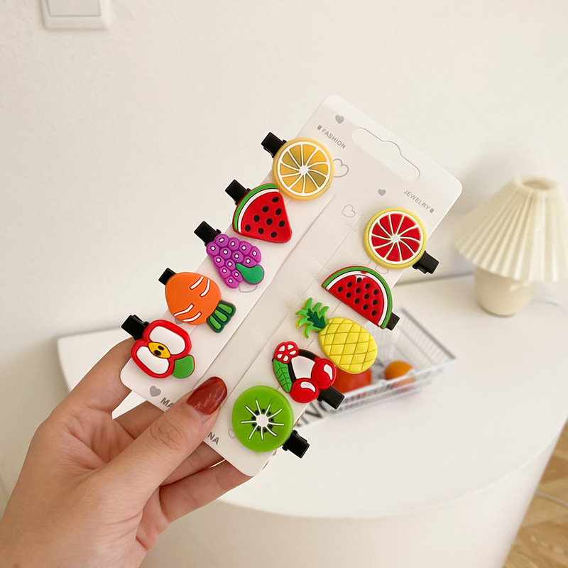 Set 10 Kẹp Tóc Mái Đáng Yêu Cho Bé Gái, Kẹp Tóc Bé