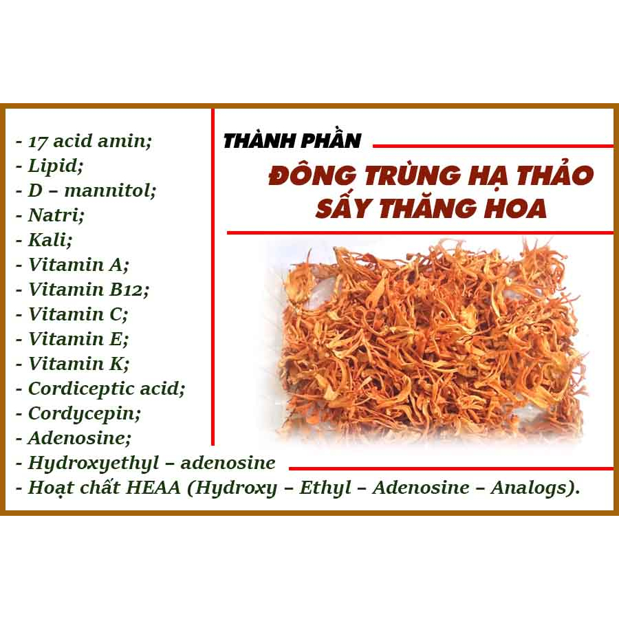 Đông Trùng Hạ Thảo Saffron Mật Ong Phúc Khang