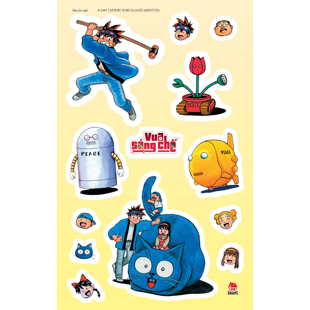 Vua Sáng Chế - Tập 1 - Tặng Kèm 1 Bảng Sticker giấy ố vàng theo thời gian