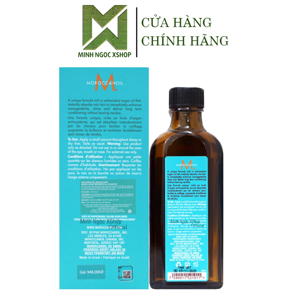 Tinh dầu dưỡng tóc Moroccanoil Treatment Original 100ML