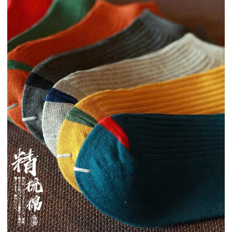 Set 5 đôi tất vớ màu thời trang kiểu đơn giản trẻ trung hottrend cổ ngắn siêu xinh hàng đẹp giá rẽ mẫu mới hot hit