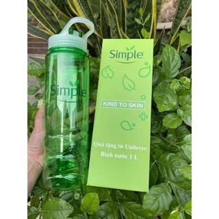 Bình nước nhựa duy tân hàng km simple 1lit