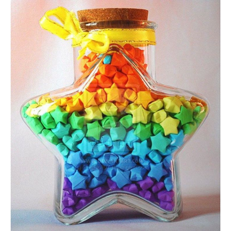 Set 500 Ngôi Sao May Mắn Thủ Công Làm Quà Ý Nghĩa