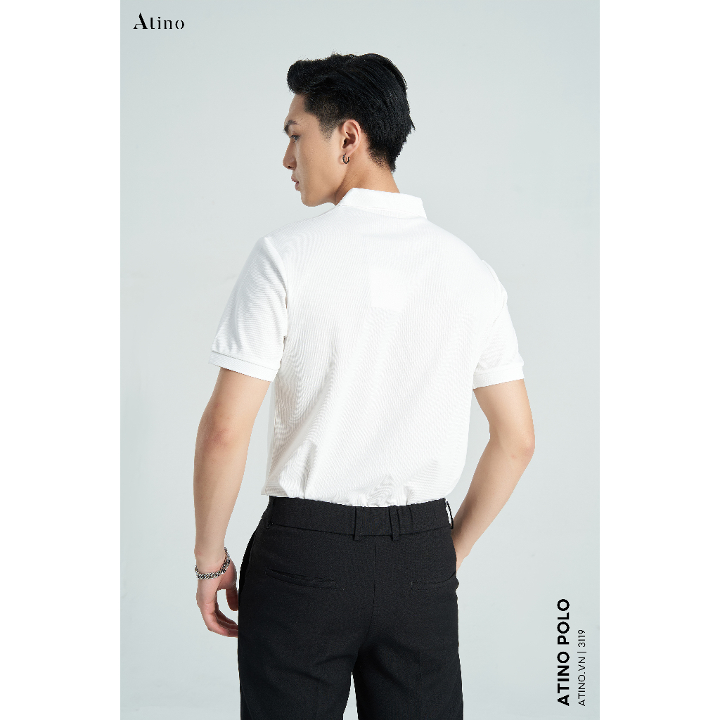 Áo Polo Nam ATINO vải Cotton cao cấp sang trọng lịch lãm chuẩn form PL1.3119