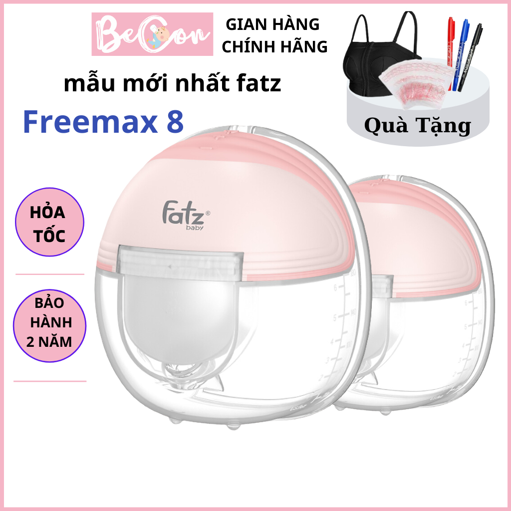 Máy hút sữa điện rảnh tay và không dây Fatzbaby FREEMAX 8