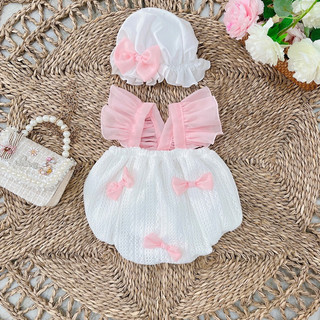  Set Body Bé Gái Min Boutique. Bodysuit Cho Bé Gái Sơ Sinh Thiết Kế Kèm Phụ Kiện, Đầm Đầy Tháng, Thôi nôi