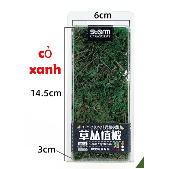 Cỏ Rêu Bụi Làm Mô Hình Sa Bàn , Tiểu Cảnh