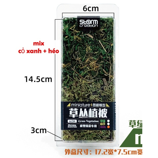 Cỏ Rêu Bụi Làm Mô Hình Sa Bàn , Tiểu Cảnh