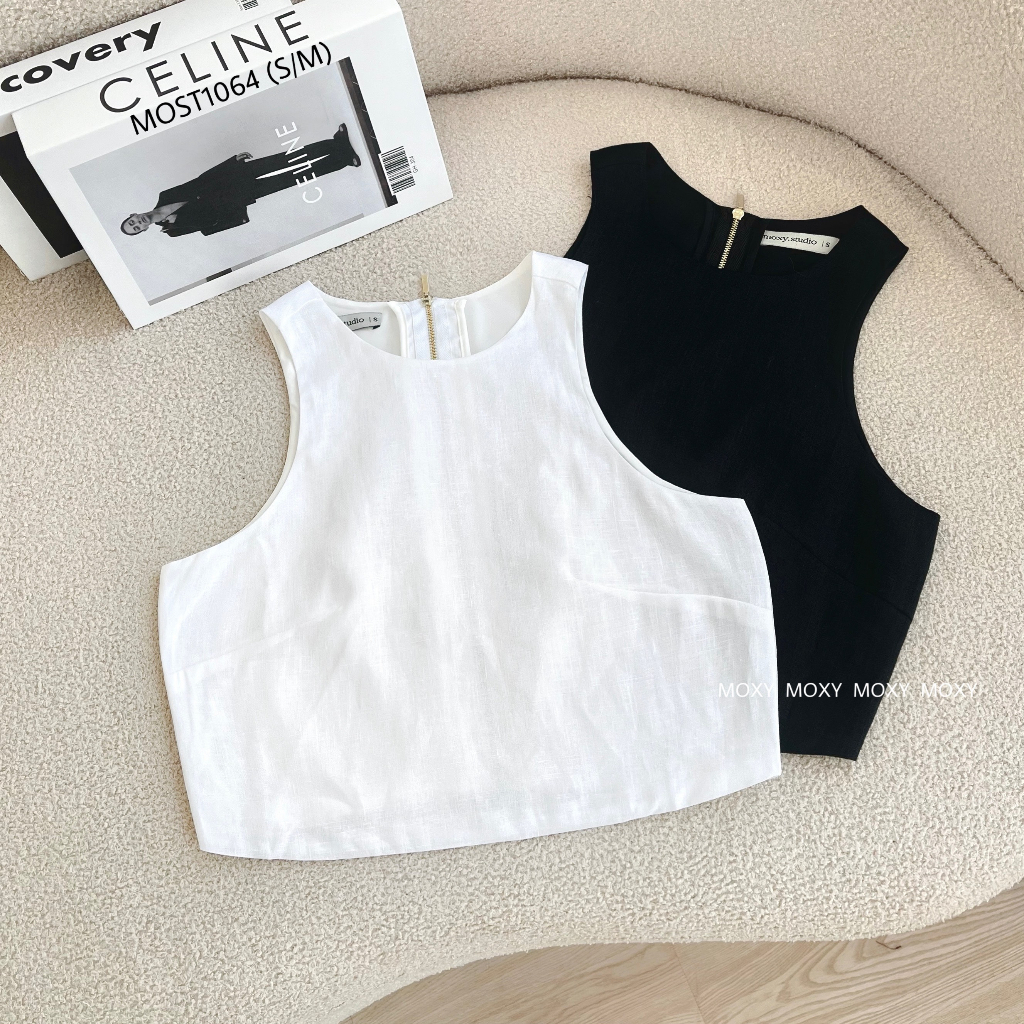 MOST1064-Winnie Linen Croptop