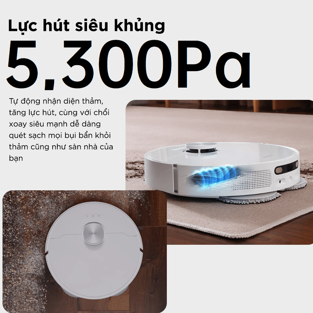 Robot hút bụi Dreame S10 / L10S Ultra - Tự giặt giẻ, tự đổ rác ( hỗ trợ cài giọng nói Tiếng Việt)