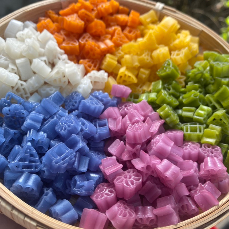 Nui rau củ cho bé - nui nhiều hình