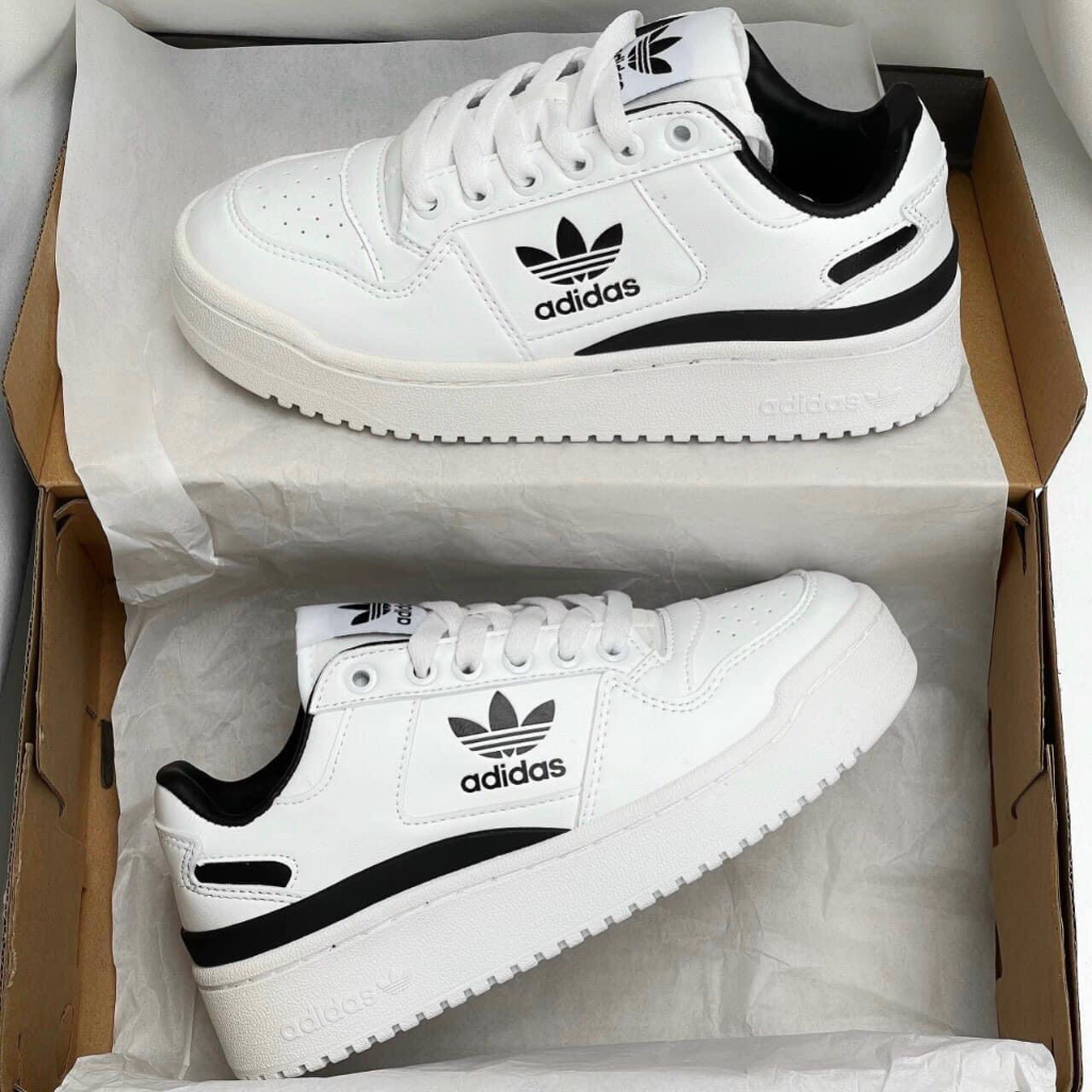 GIÀY THỂ THAO ADIDAS FORUM BOLD LOW TRẮNG ĐEN, GIÀY ADIDAS FORUM DA ĐEN TRẮNG