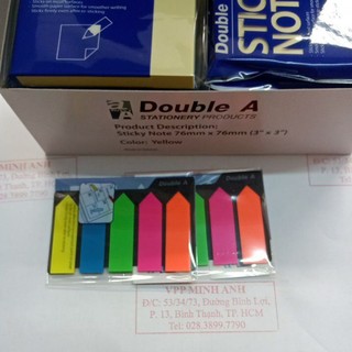 Giấy note vàng Double A KT 3*2, 3*3 và 3*4