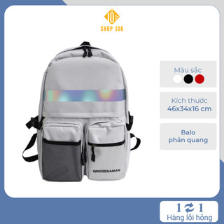 Balo nam, nữ phản quang vải dù, thời trang phong cách Hàn quốc - SP004404