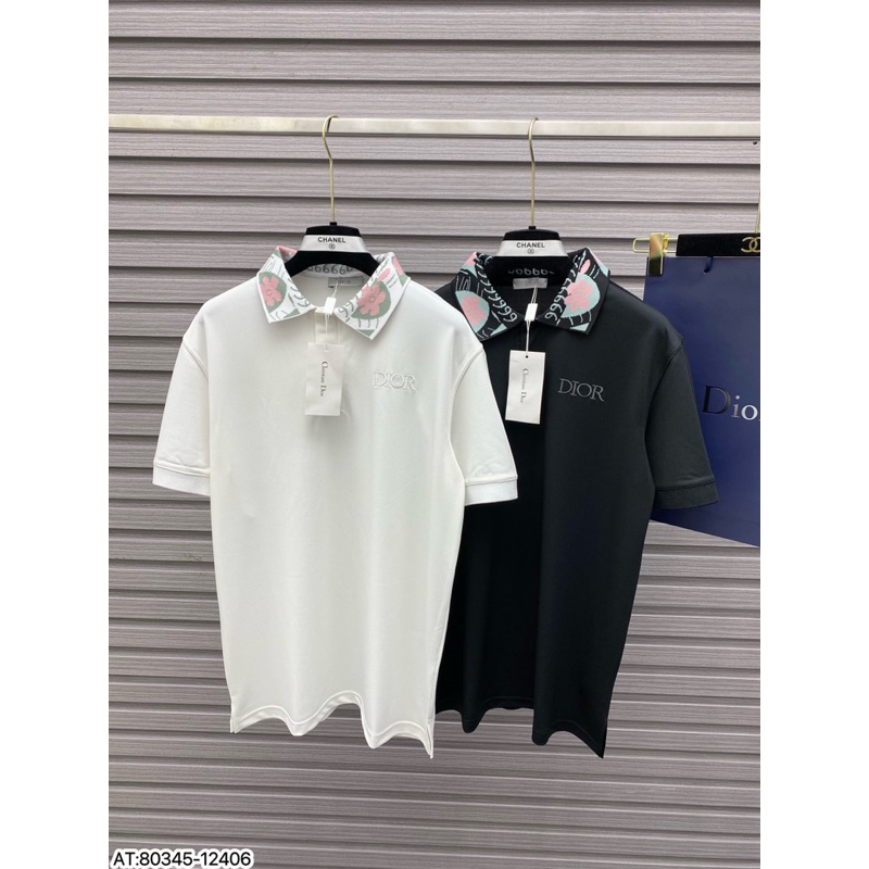 Áo Polo DI O tag thêu bo dệt xịn (Bản 1:1 Trung)