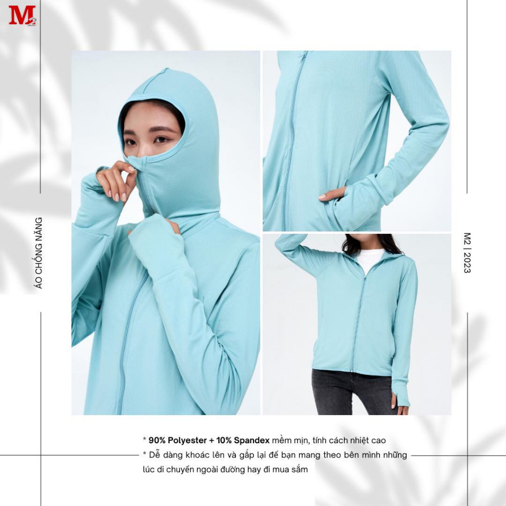 Áo chống nắng nữ mũ liền thoáng mát chống tia UV hiệu quả thời trang M2 D5620342