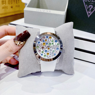 Đồng hồ nữ Guess W1059L1 Wonderlust Watch 39mm, Dây cao su, Authentic, fullbox, Luxury diamond watch