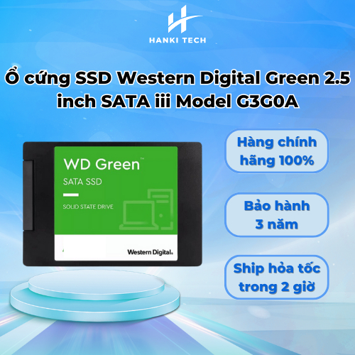Ổ Cứng SSD Western Digital Green 2.5 inch SATA iii Model G3G0A mới 2023