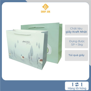 Túi đựng quà giấy sang trọng, túi giấy gói quà tặng có quoai xách đẹp – SP005186