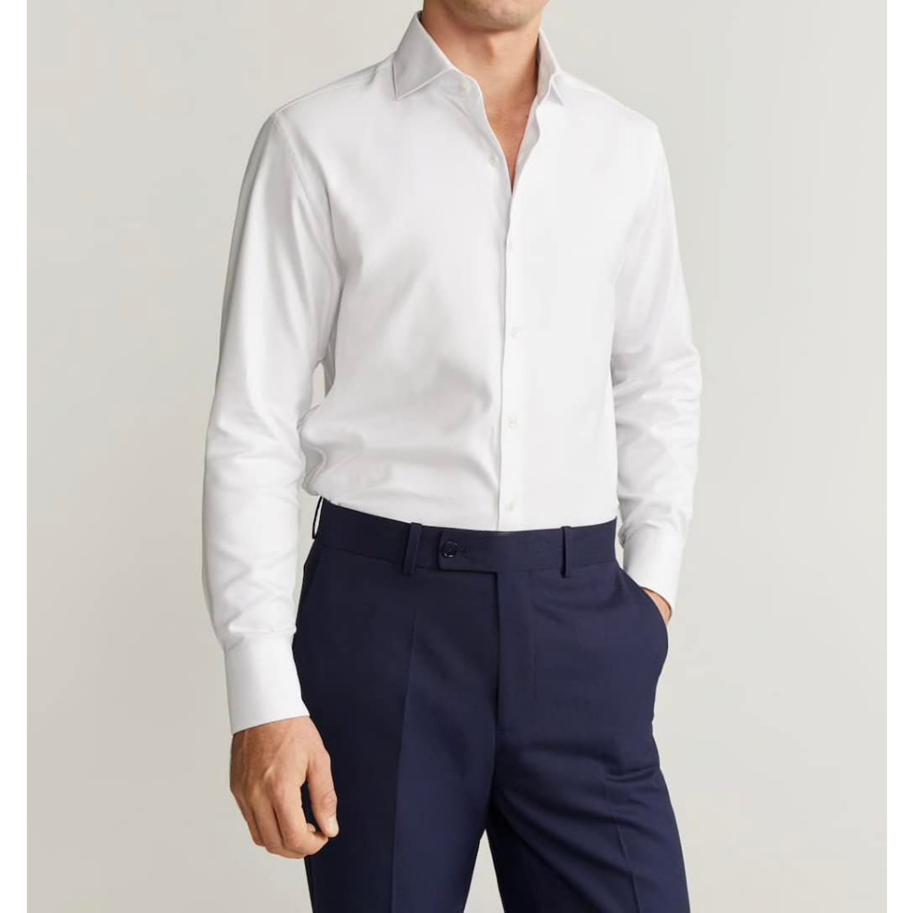Áo sơ mi nam Mango authentic Tailored regular fit structured size S