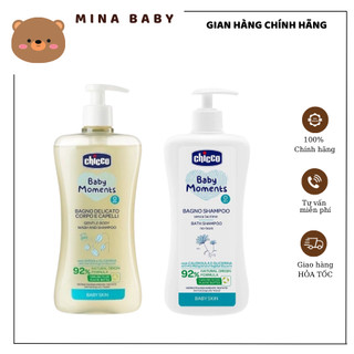 [Chính hãng] Sữa Tắm Gội chống rôm sẩy Chiết Hoa Cúc  Chicco