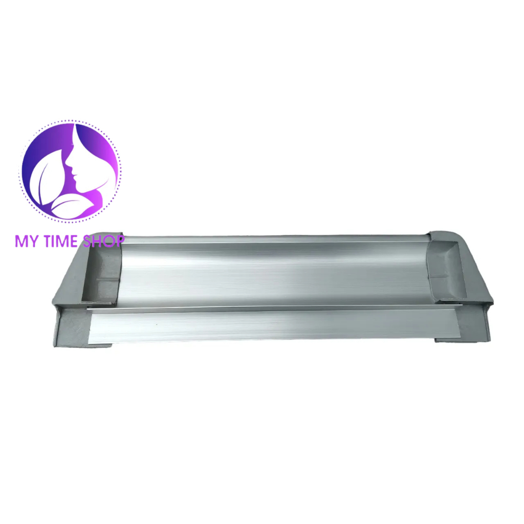 Khay nhôm trắng Việt Nam gắn bảng từ đựng bút phấn 25 cm