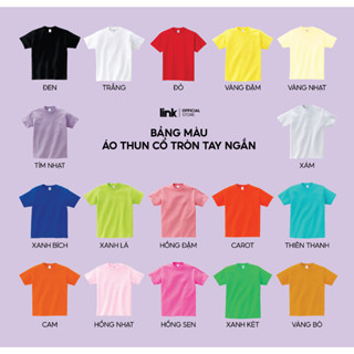 Áo Thun Trơn Nam Nữ vải dày dặn 6 màu tiếp theo ( Bộ màu 2)