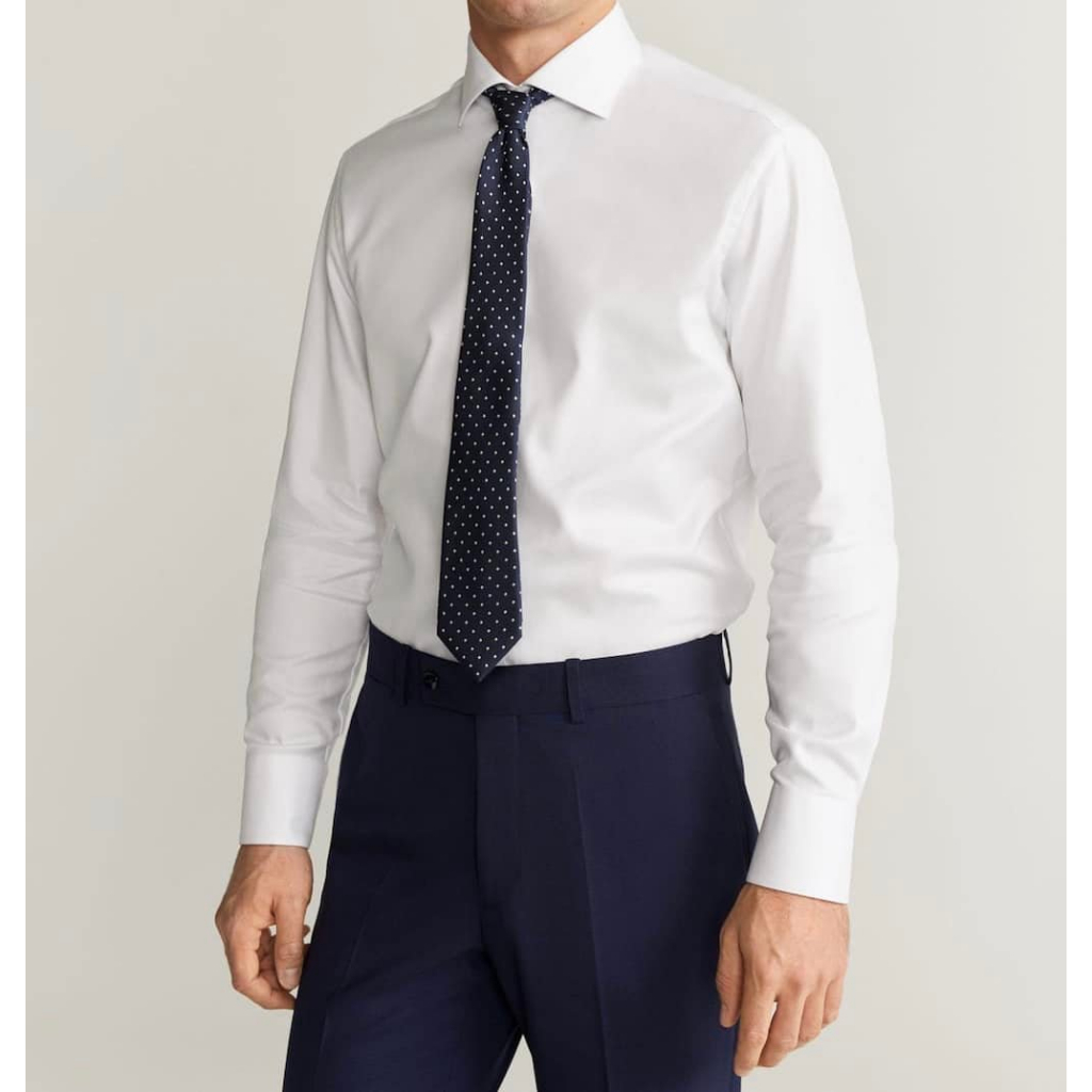 Áo sơ mi nam Mango authentic Tailored regular fit structured size S