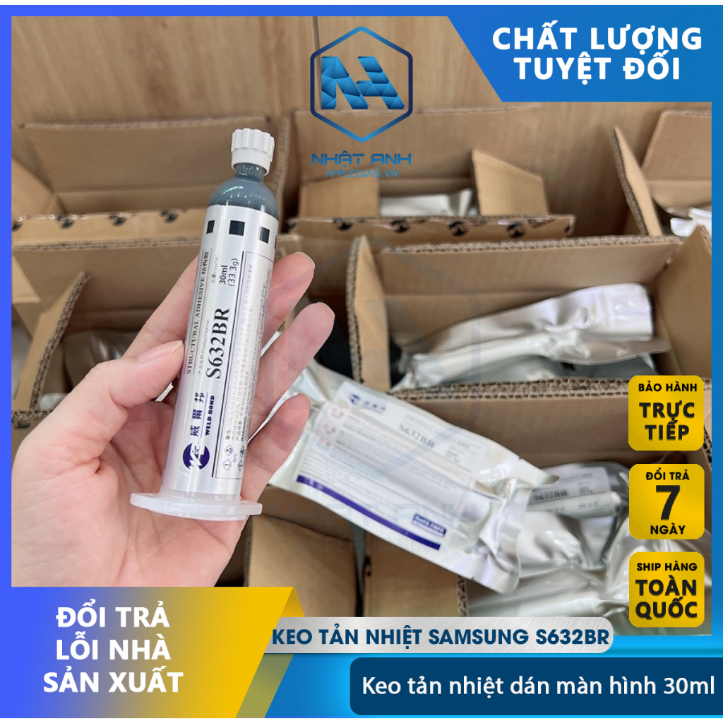 Keo tản nhiệt dán màn hình, chuẩn Samsung S632BR, keo dán dung tích 30ml (33.3g)