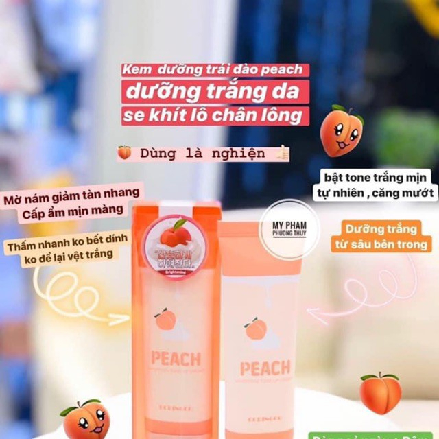 Kem đào nâng tone da Peach Whipping Tone Up Cream 50ml - Hàn Quốc