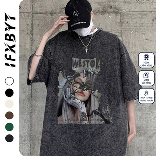 Áo thun unisex IFXBYT D0426 100% cotton thời trang bigsize