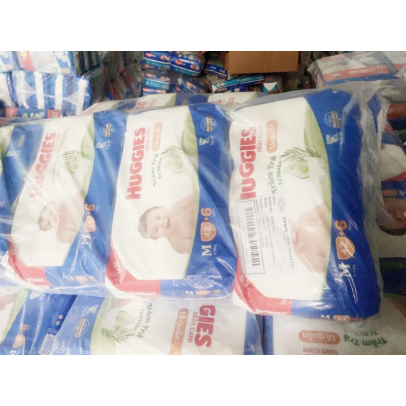 Tã quần Bỉm huggies skincare M42+6/M76+6/L68+6/xl60+8/xxl54+8/M106/L104/xl88/xxl80 mới