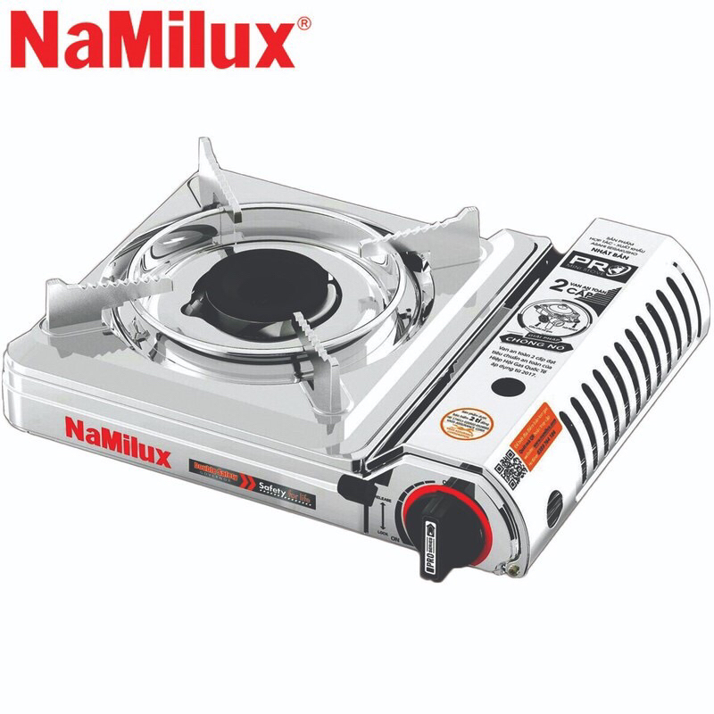 Bếp ga mini Namilux 2S 2021AS / PL2021AS - Chống cháy nổ - Toàn thân bằng inox