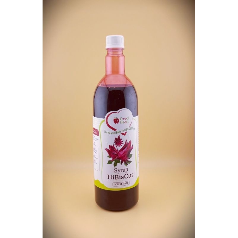 Siro Atiso Đỏ (Hibiscus) chai 1 Lít