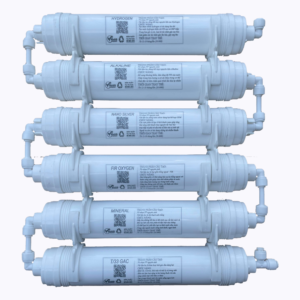 Lõi Chức Năng T33 Gac - Khoáng Mineral - Oxygen - Nano Silver - Akaline - Hydrogen Máy Lọc Nước